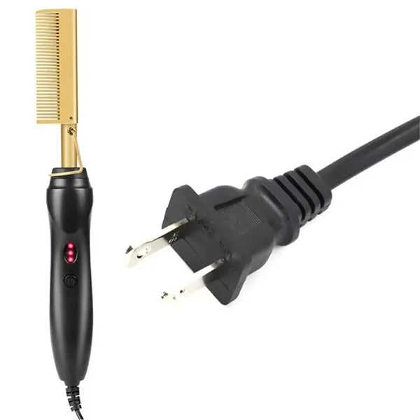 Multi-function Electric Copper Comb Hair Straightener