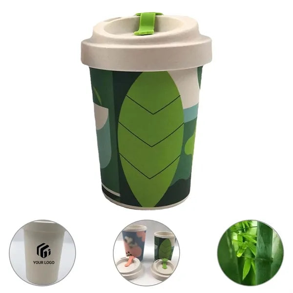 Portable Bamboo Fiber Coffee Travel Mug with Lid