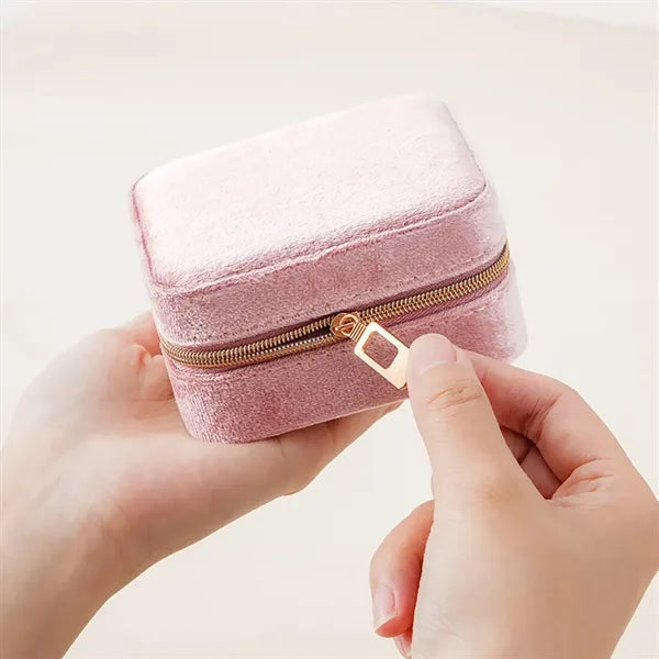 Travel Jewelry Box Organizer With Mirror