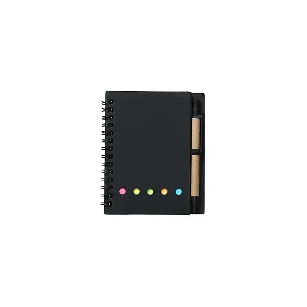 Lined Spiral Notebook With Pen Sticky Notes