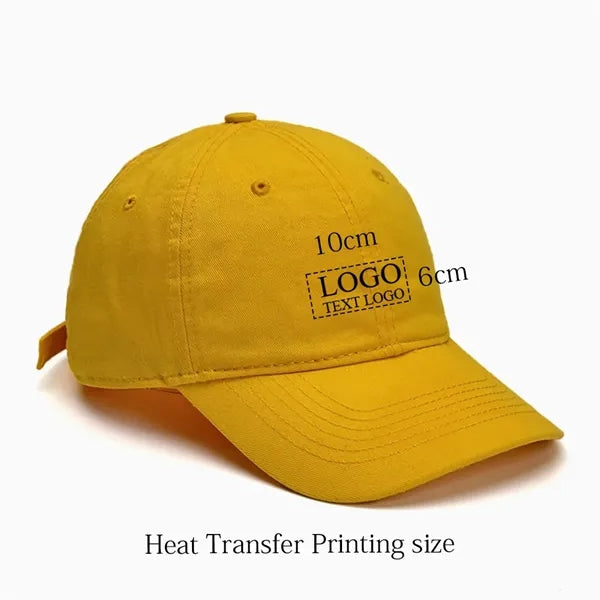Organic Cotton Heat transfer Custom Dad Hat