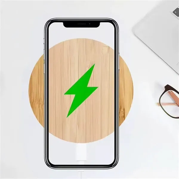 Eco-friendly Bamboo Wireless Charger for Phones