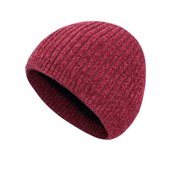 Unisex Fleece-Lined Knit Beanie