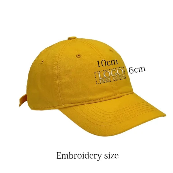 Organic Cotton Embroidery Custom Dad Hat