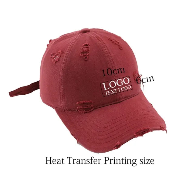 Vintage Custom Heat transfer Old Hole Dad Hat