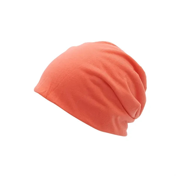 Unisex Double-Layer Polyester Slouch Beanie