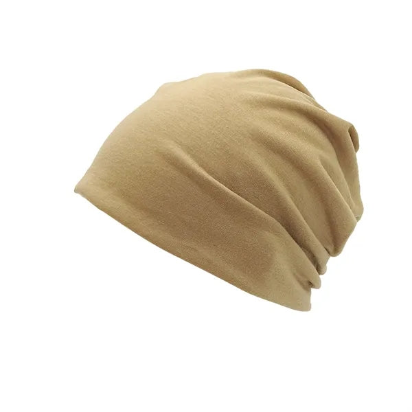 Unisex Double-Layer Polyester Slouch Beanie