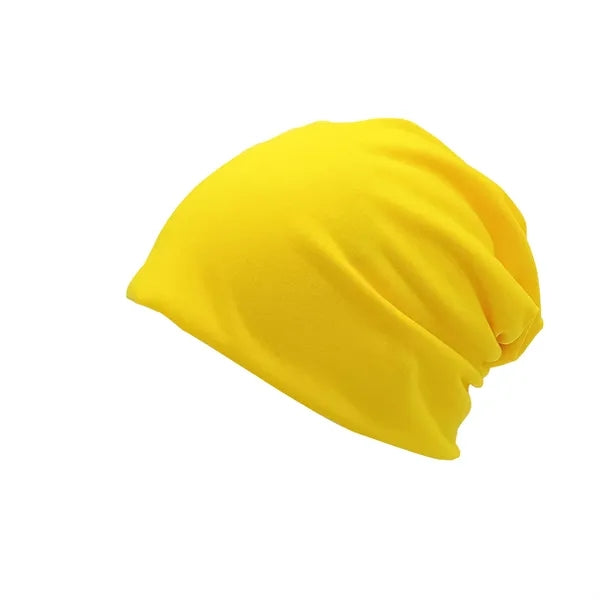 Unisex Double-Layer Polyester Slouch Beanie