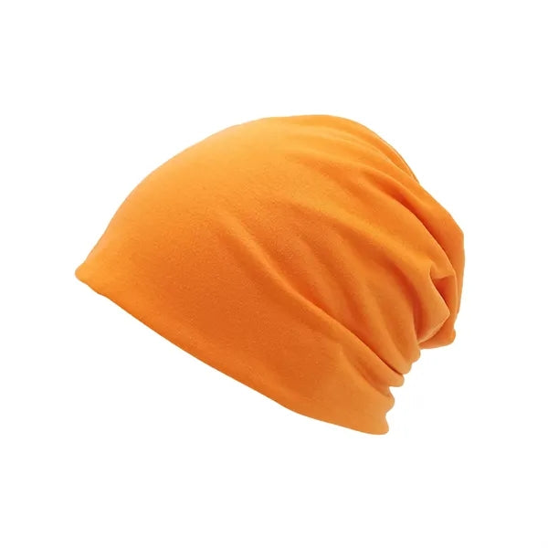 Unisex Double-Layer Polyester Slouch Beanie