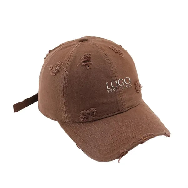 Vintage Custom Embroidery Old Hole Dad Hat