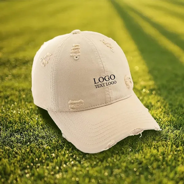 Vintage Custom Embroidery Old Hole Dad Hat