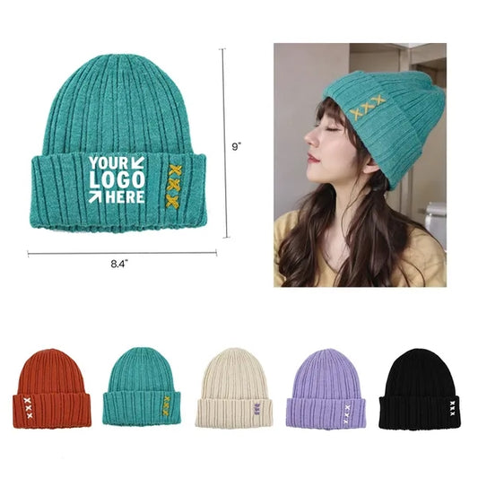 Polar Fleece Knit Beanie - Classic Warmth & Comfort