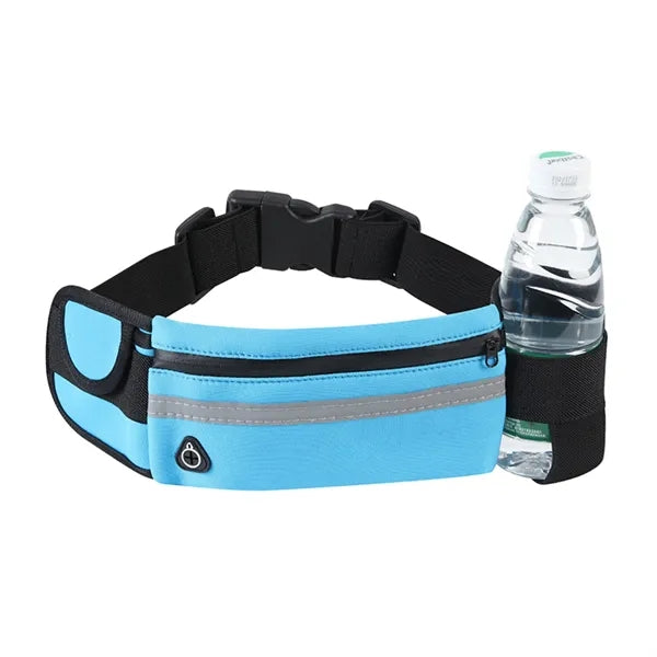 Waterproof Neoprene Sports Running Belt w/ Bottle Holder