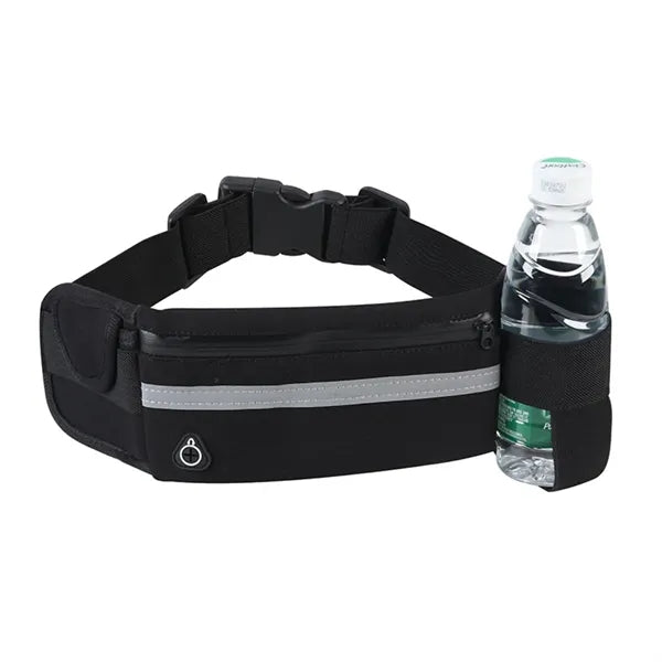 Waterproof Neoprene Sports Running Belt w/ Bottle Holder