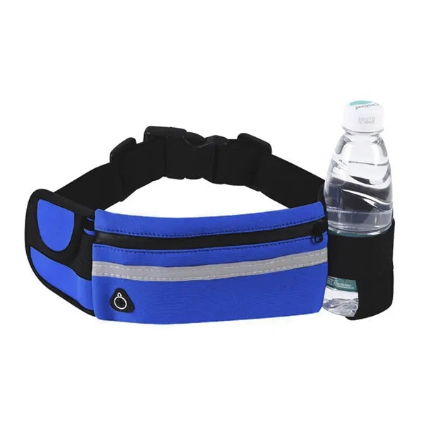 Waterproof Neoprene Sports Running Belt w/ Bottle Holder