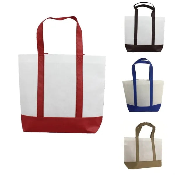 Two Tone Non-Woven Boat Tote