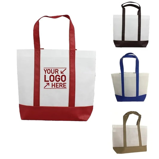 Two Tone Non-Woven Boat Tote