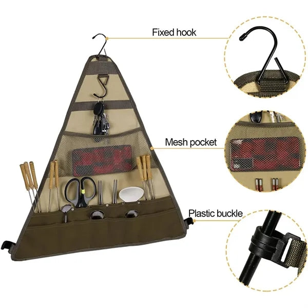 Outdoor Triangular Storage Bag Oxford Cloth Multi Sizes