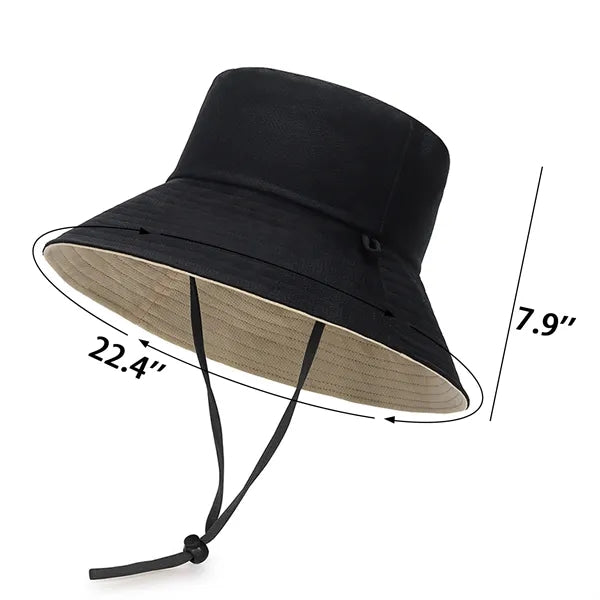 Double-Sided Fisherman Bucket Sun Hat