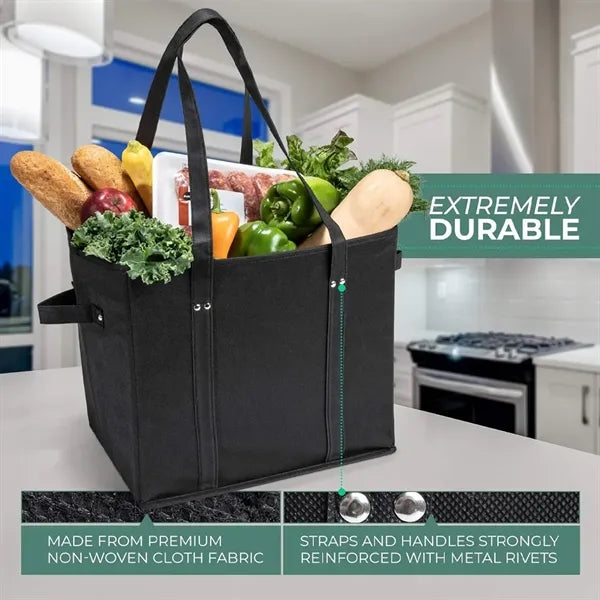 Foldable Grocery Bags with Long Handles