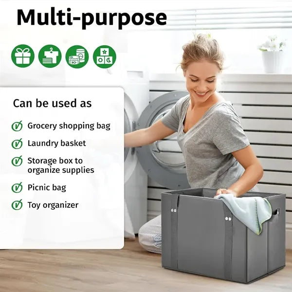 Foldable Grocery Bags with Long Handles