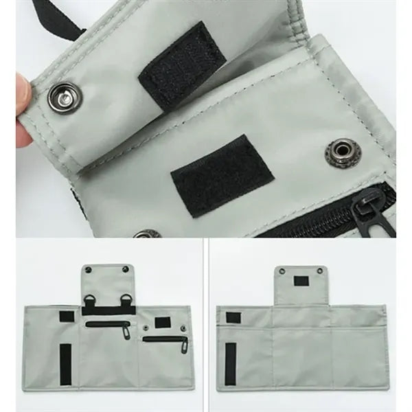 Waterproof Trifold Crossbody Bag with Shoulder Strap