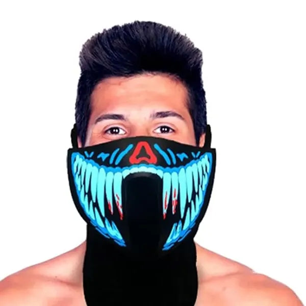 Scary Music Voice Activated LED Light-Up Mask