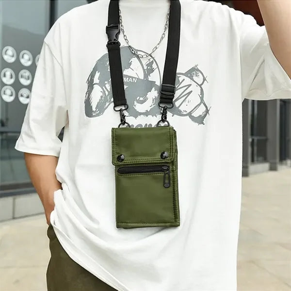 Waterproof Trifold Crossbody Bag with Shoulder Strap