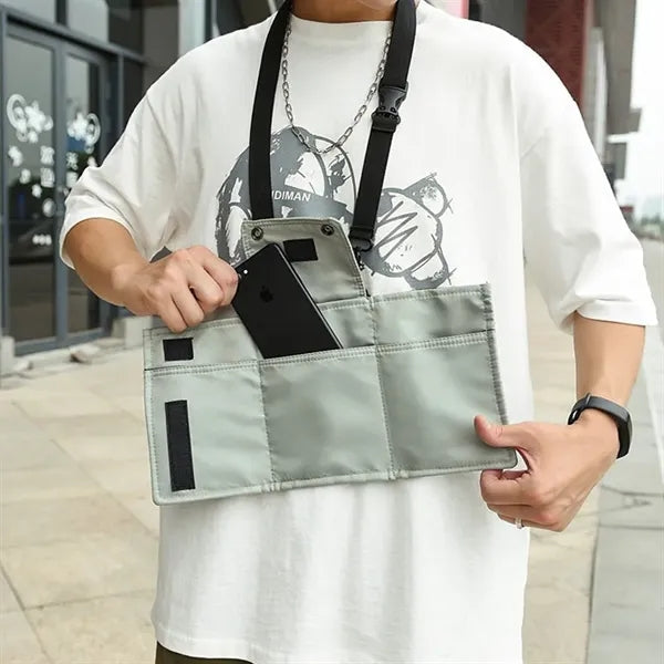 Waterproof Trifold Crossbody Bag with Shoulder Strap
