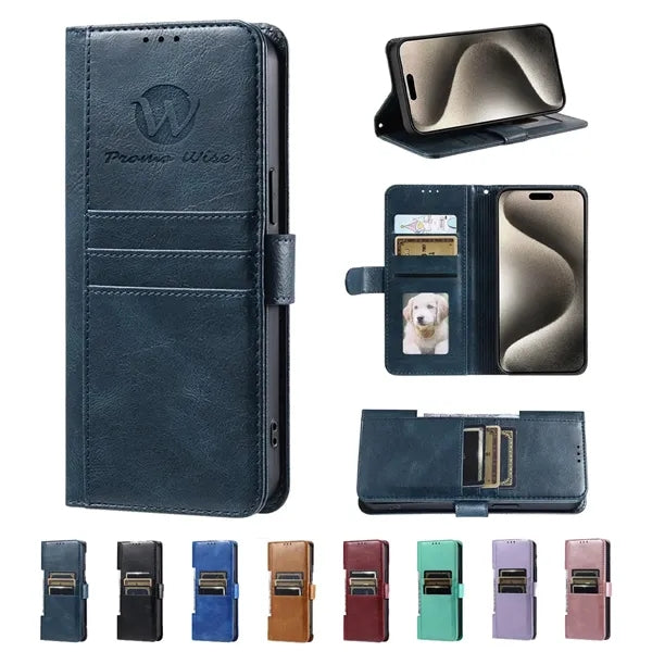Magnetic Closure Wallet Card Holder Phone Case