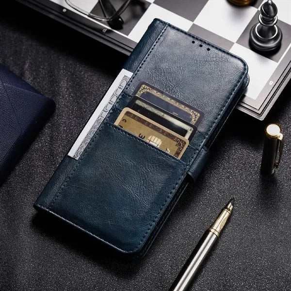 Magnetic Closure Wallet Card Holder Phone Case