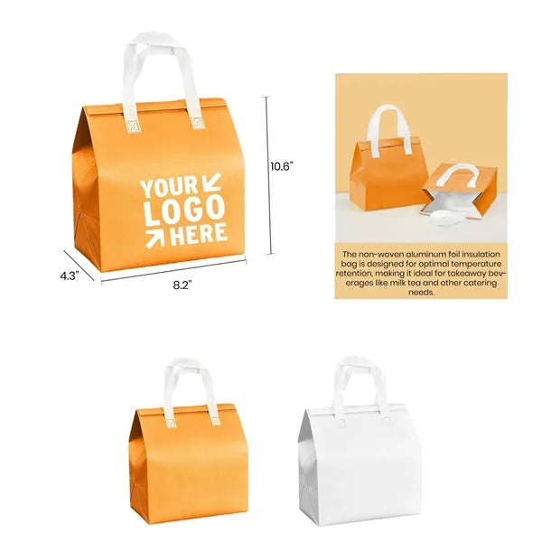 Laminated Disposable Takeout Bag w/ Aluminum Foil Lining