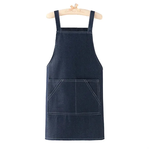 Classic Oxford Denim Apron w/ Pockets