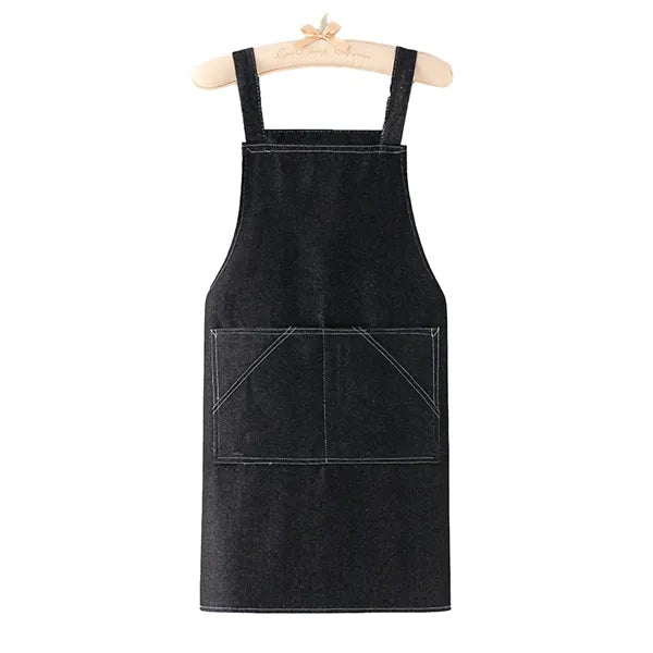 Classic Oxford Denim Apron w/ Pockets