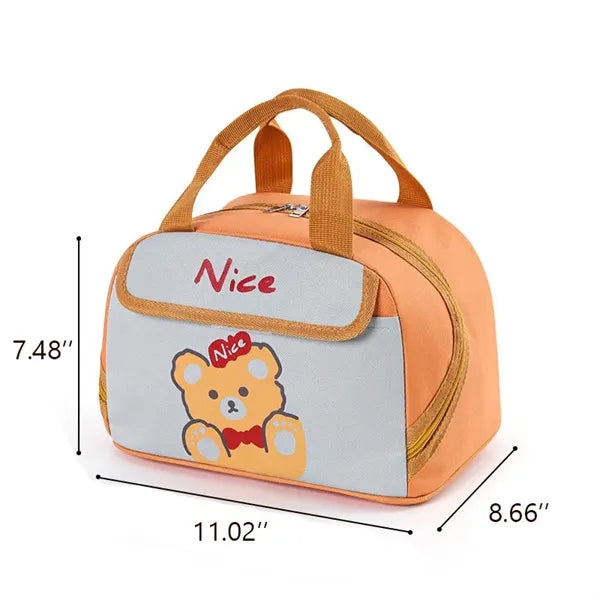 Portable Insulated Bag Lunch Box for Primary School Students