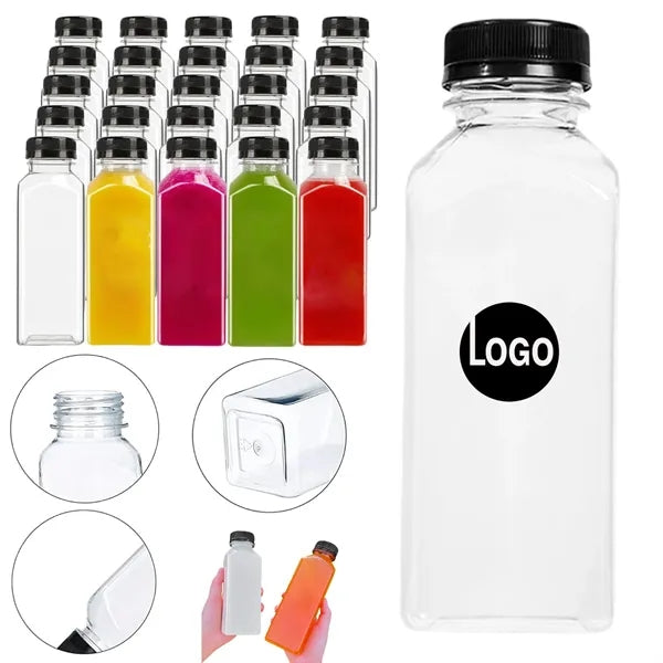 12oz Plastic Square Juice Bottles