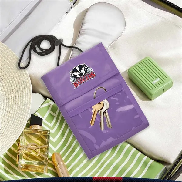 Two Pocket Flap Neck Wallet