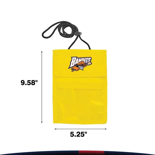 Two Pocket Flap Neck Wallet