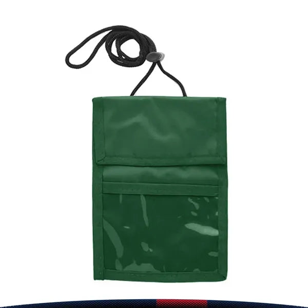 Two Pocket Flap Neck Wallet