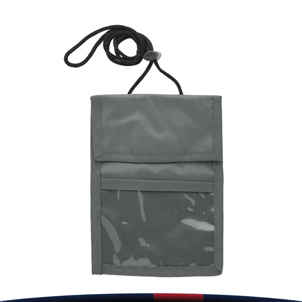 Two Pocket Flap Neck Wallet