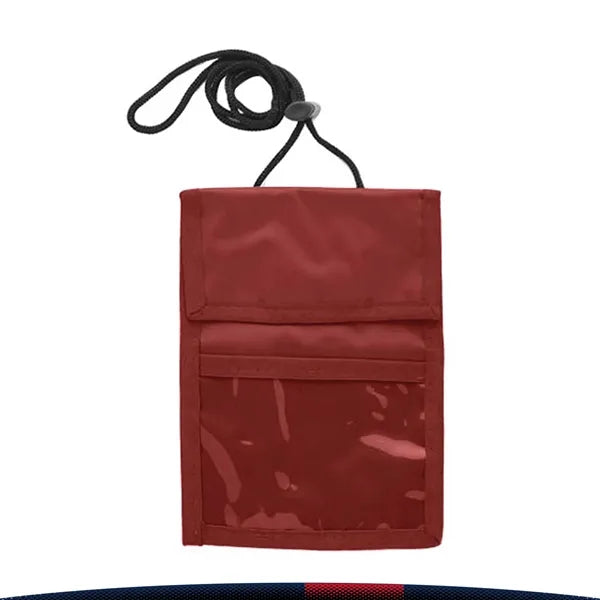 Two Pocket Flap Neck Wallet
