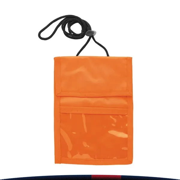 Two Pocket Flap Neck Wallet