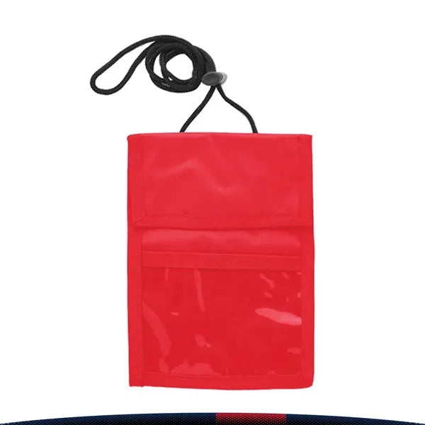 Two Pocket Flap Neck Wallet
