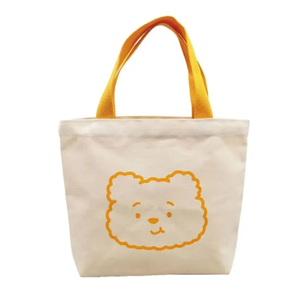 Compact Cotton Convenient Carry Lunch Tote