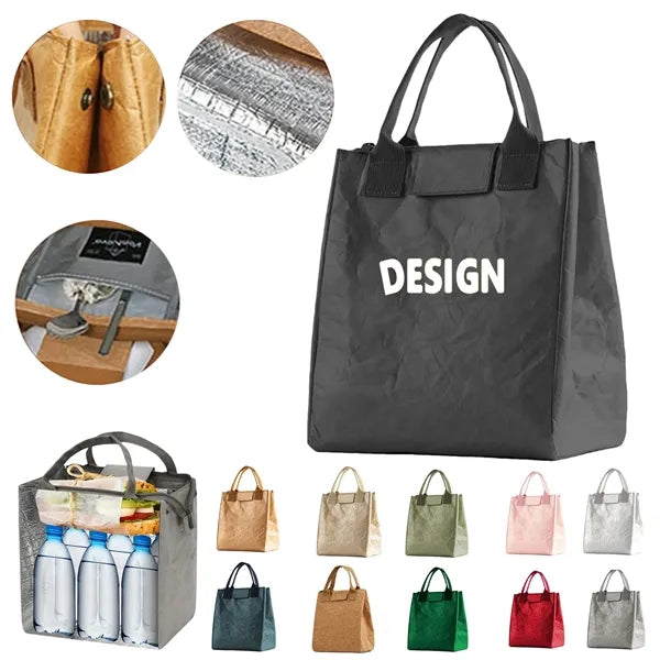 Eco-Friendly Paper Insulated Lunch Carrier Bag
