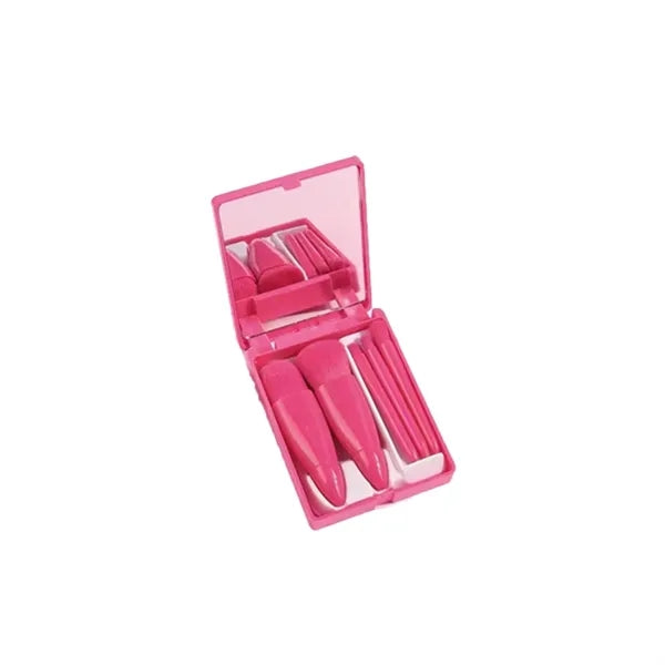 Travel Size Makeup Brushes Set With Case And Mirror