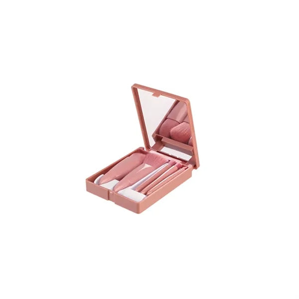 Travel Size Makeup Brushes Set With Case And Mirror