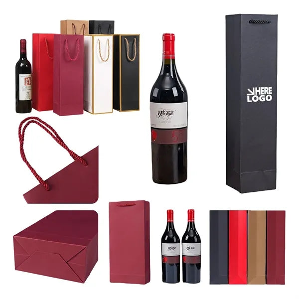 Elegant Wine Bottle Gift Bags