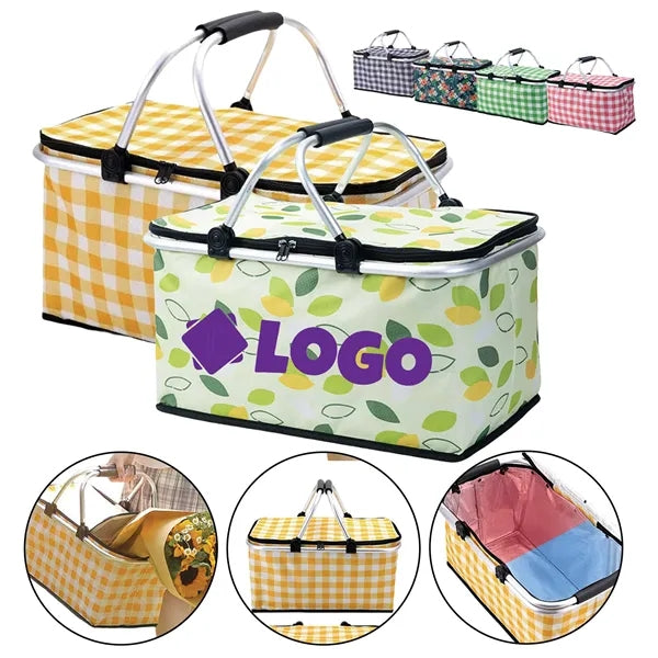 Foldable Cooler Picnic Basket