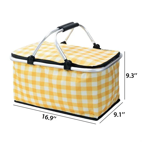Foldable Cooler Picnic Basket